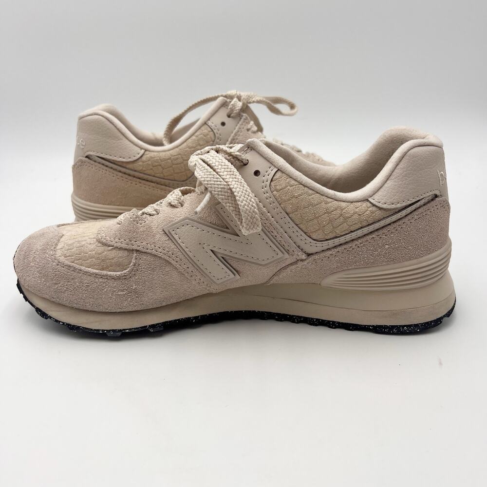 New Balance Womens Classics 574 Casual Sneakers Size 8.5 EU 40 Bone Athletic EUC - Picture 5 of 12